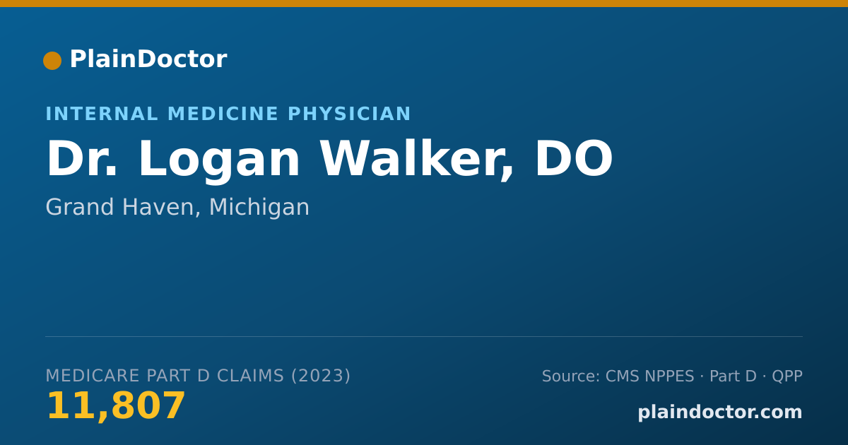 Shareable card for Logan Walker, DO - Internal Medicine Physician, Grand Haven, MI