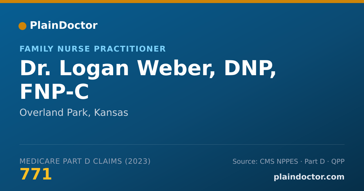 Shareable card for Logan Weber, DNP, FNP-C - Family Nurse Practitioner, Overland Park, KS