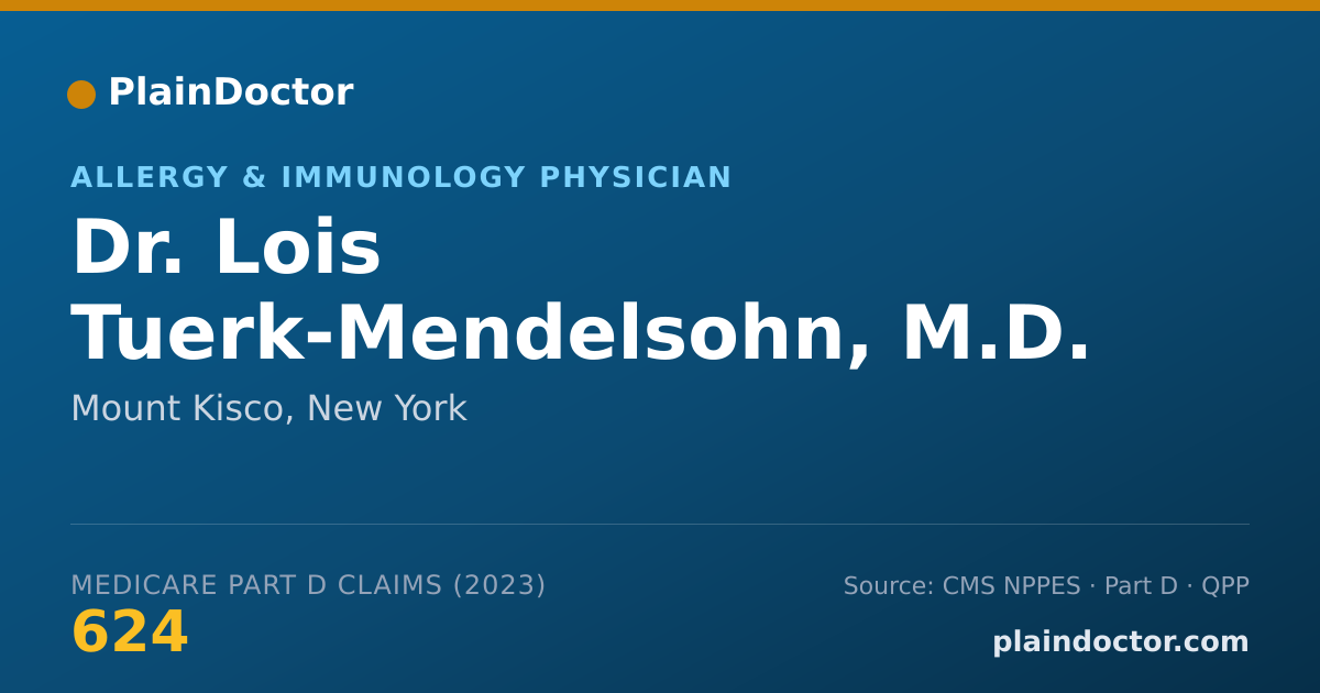 Shareable card for Lois Tuerk-Mendelsohn, M.D. - Allergy & Immunology Physician, Mount Kisco, NY