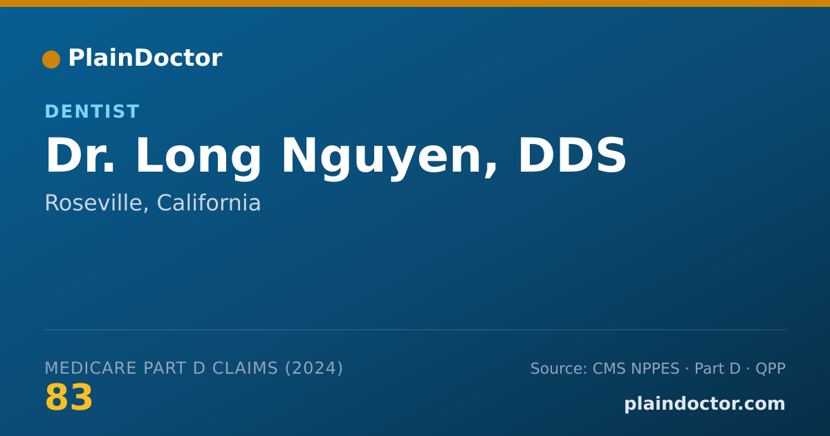 Shareable card for Long Nguyen, DDS - Dentist, Roseville, CA