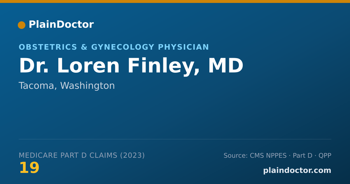 Shareable card for Loren Finley, MD - Obstetrics & Gynecology Physician, Tacoma, WA