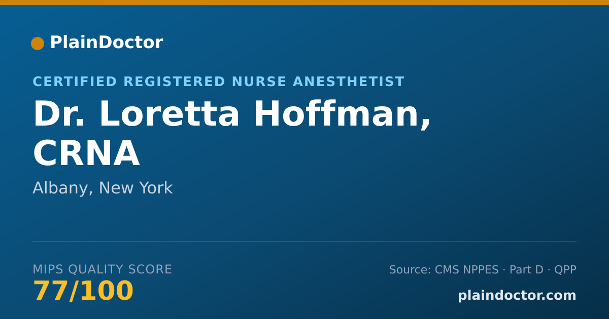 Shareable card for Loretta Hoffman, CRNA - Certified Registered Nurse Anesthetist, Albany, NY