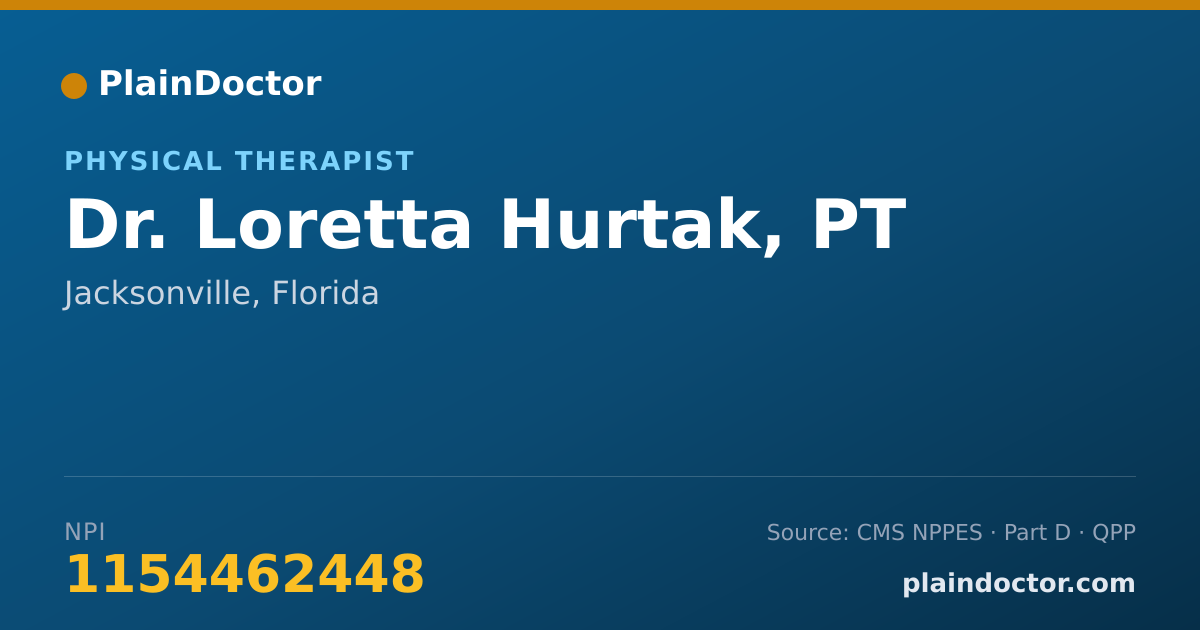 Shareable card for Loretta Hurtak, PT - Physical Therapist, Jacksonville, FL