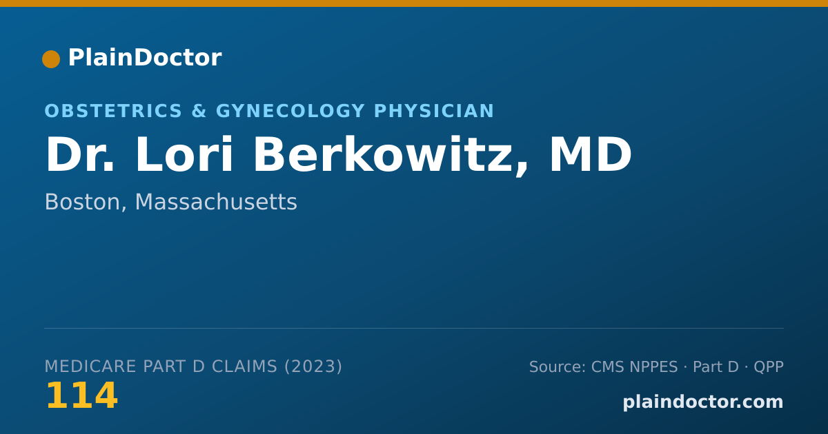 Shareable card for Lori Berkowitz, MD - Obstetrics & Gynecology Physician, Boston, MA
