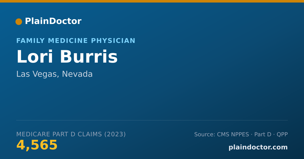 Shareable card for Lori Burris - Family Medicine Physician, Las Vegas, NV