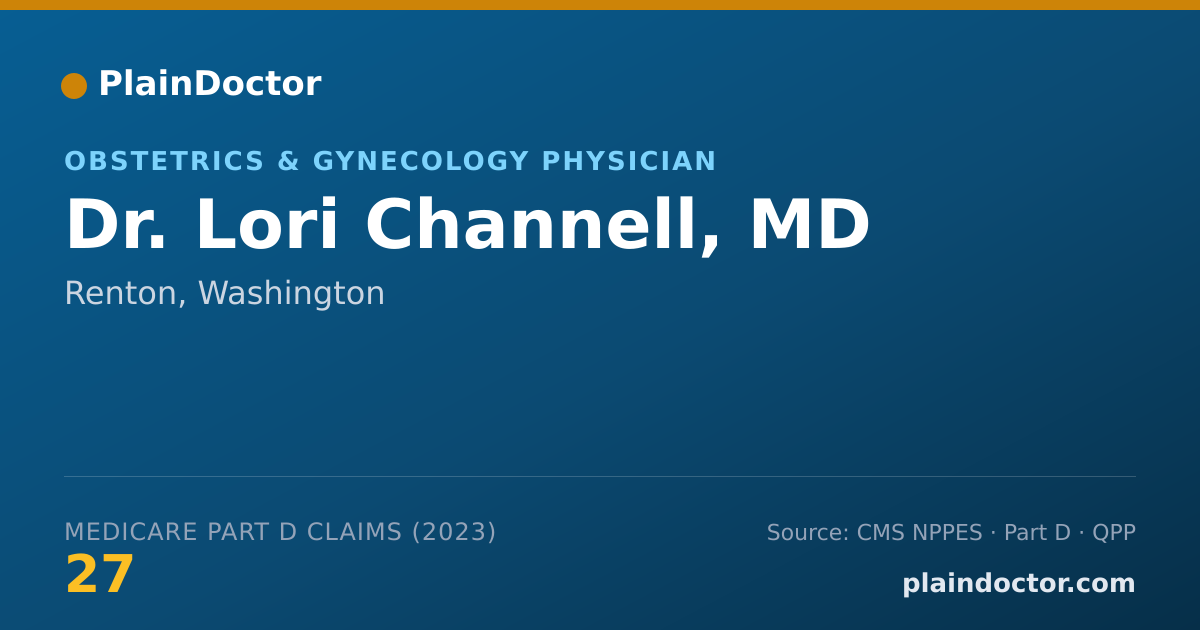 Shareable card for Lori Channell, MD - Obstetrics & Gynecology Physician, Renton, WA