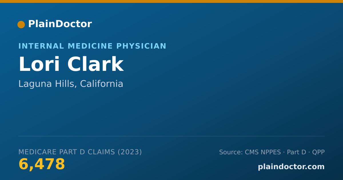 Shareable card for Lori Clark - Internal Medicine Physician, Laguna Hills, CA