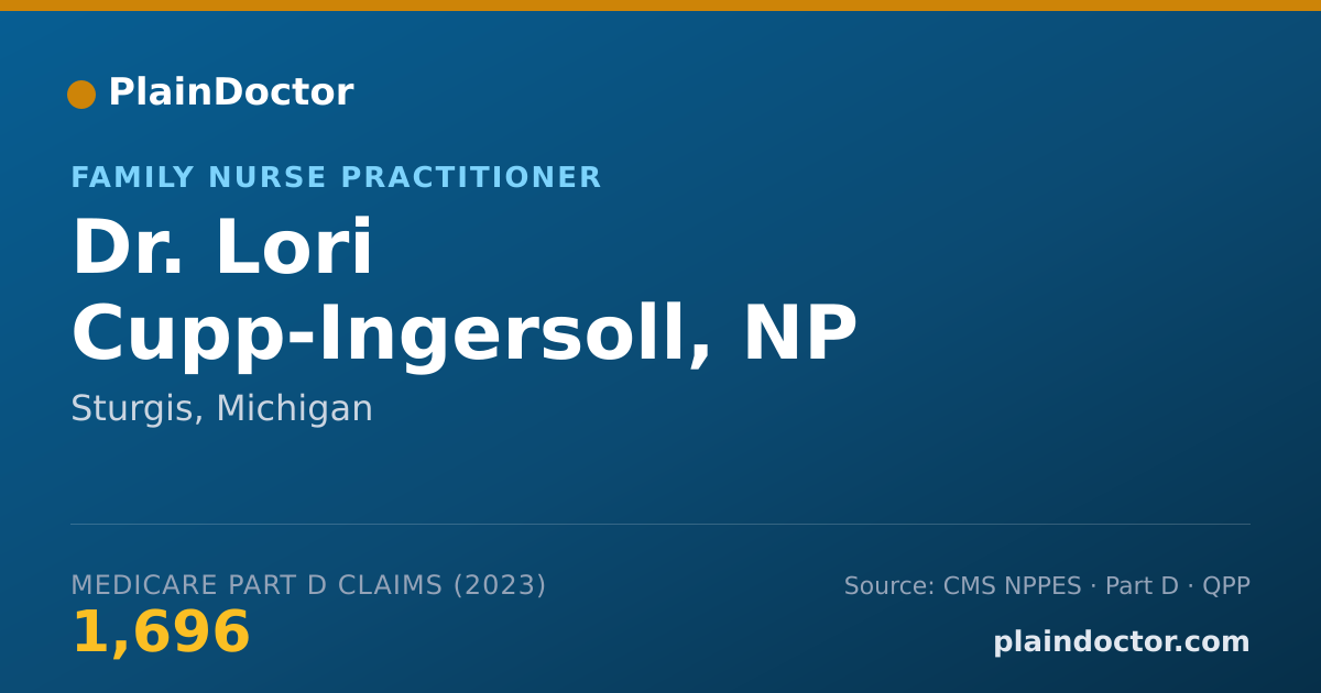 Shareable card for Lori Cupp-Ingersoll, NP - Family Nurse Practitioner, Sturgis, MI