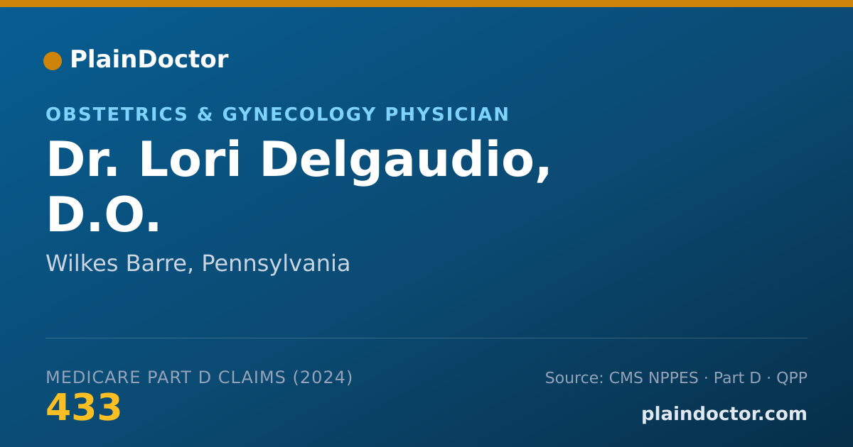 Shareable card for Lori Delgaudio, D.O. - Obstetrics & Gynecology Physician, Wilkes Barre, PA