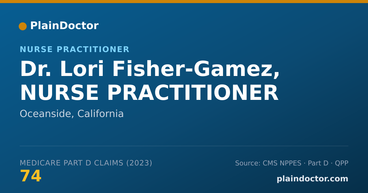 Shareable card for Lori Fisher-Gamez, NURSE PRACTITIONER - Nurse Practitioner, Oceanside, CA