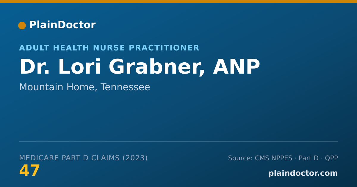 Shareable card for Lori Grabner, ANP - Adult Health Nurse Practitioner, Mountain Home, TN