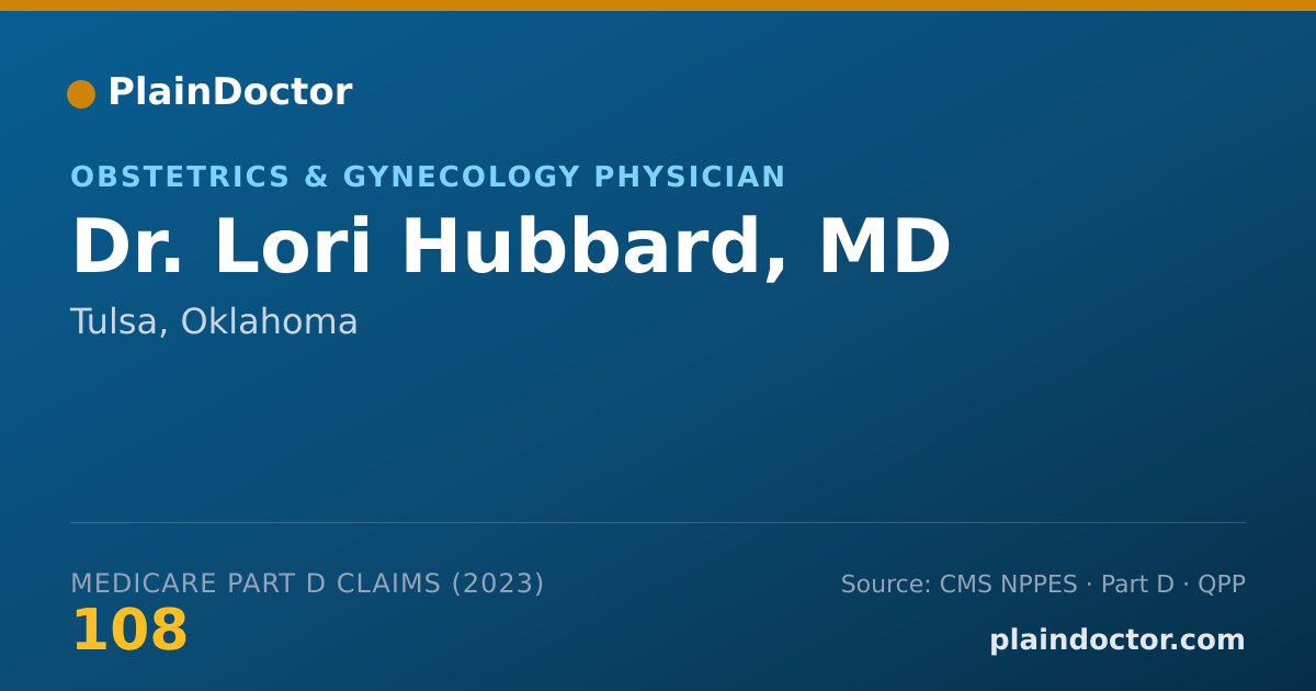 Shareable card for Lori Hubbard, MD - Obstetrics & Gynecology Physician, Tulsa, OK