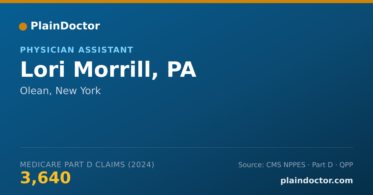 Shareable card for Lori Morrill, PA - Physician Assistant, Olean, NY
