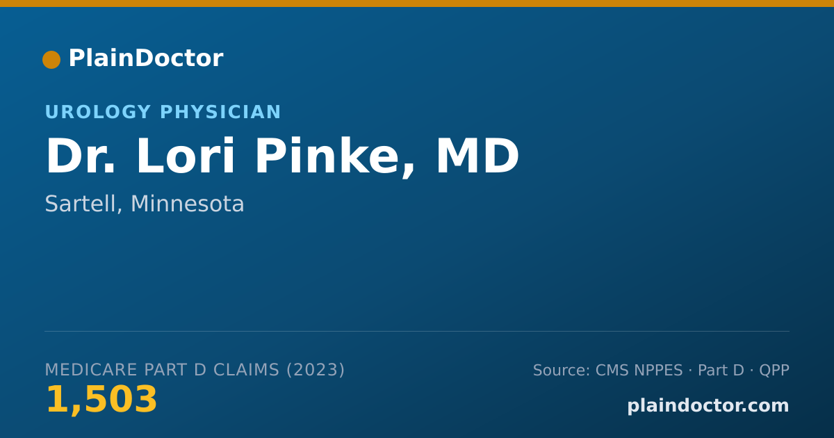 Shareable card for Lori Pinke, MD - Urology Physician, Sartell, MN