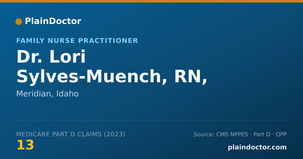 Shareable card for Lori Sylves-Muench, RN, MSN, FNP, APN-BC - Family Nurse Practitioner, Meridian, ID