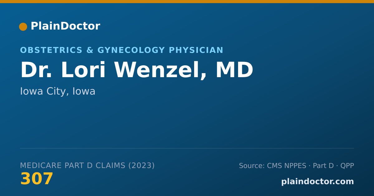 Shareable card for Lori Wenzel, MD - Obstetrics & Gynecology Physician, Iowa City, IA