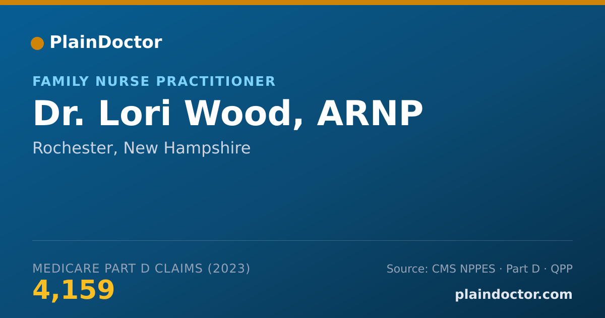 Shareable card for Lori Wood, ARNP - Family Nurse Practitioner, Rochester, NH