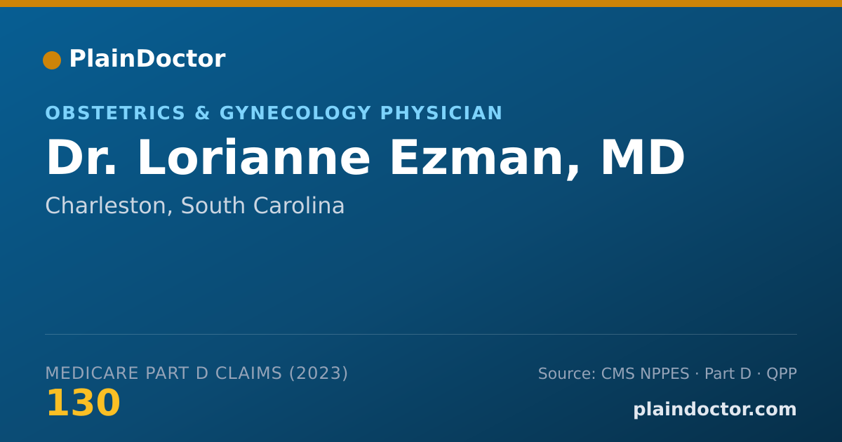 Shareable card for Lorianne Ezman, MD - Obstetrics & Gynecology Physician, Charleston, SC