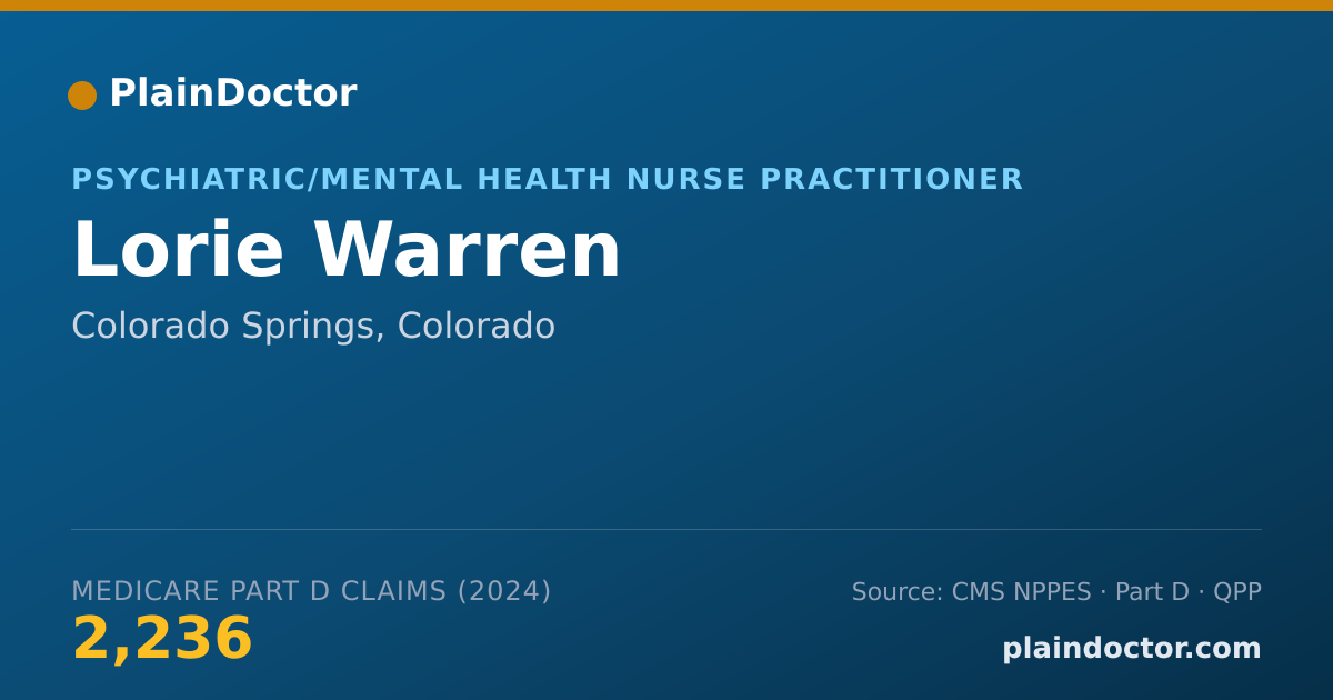 Shareable card for Lorie Warren - Family Nurse Practitioner, Colorado Springs, CO