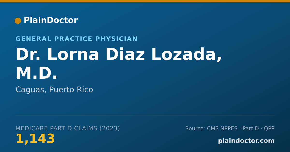 Shareable card for Lorna Diaz Lozada, M.D. - General Practice Physician, Caguas, PR