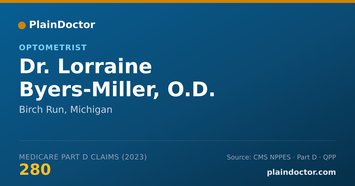 Shareable card for Lorraine Byers-Miller, O.D. - Optometrist, Birch Run, MI