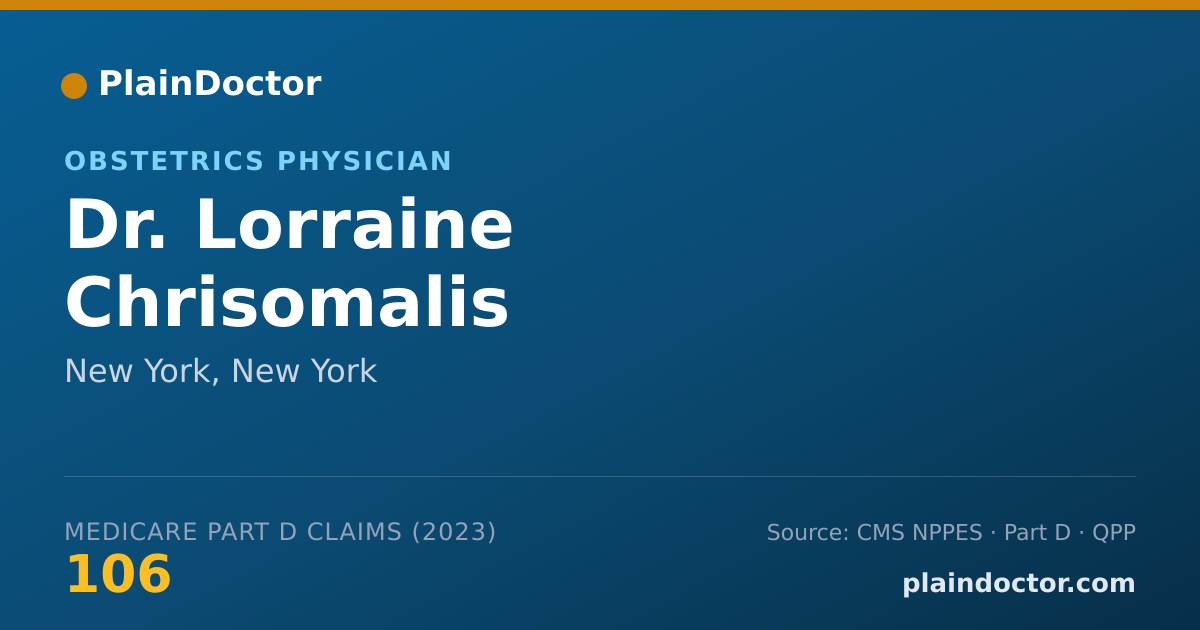 Shareable card for Lorraine Chrisomalis Valasiadis, MD - Obstetrics Physician, New York, NY