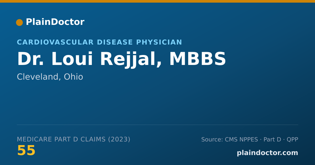 Shareable card for Loui Rejjal, MBBS - Cardiovascular Disease Physician, Cleveland, OH