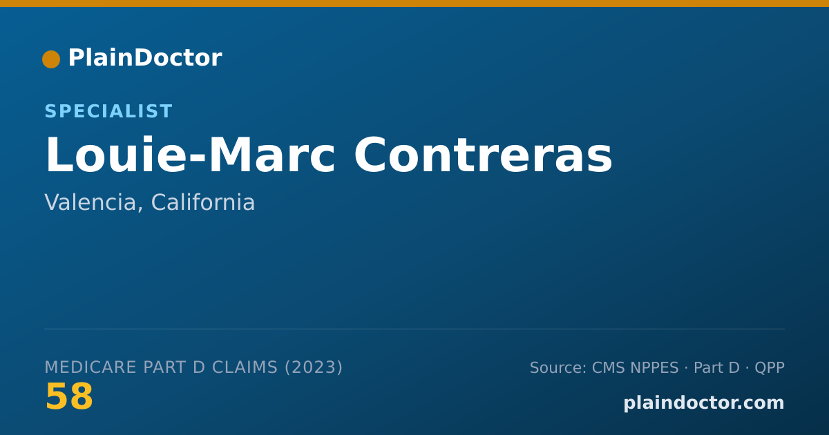 Shareable card for Louie-Marc Contreras - Specialist, Valencia, CA