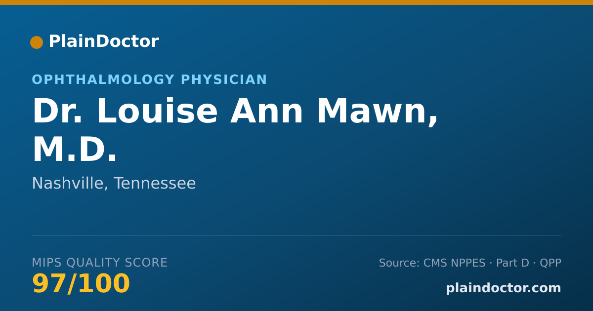 Shareable card for Louise Ann Mawn, M.D. - Ophthalmology Physician, Nashville, TN