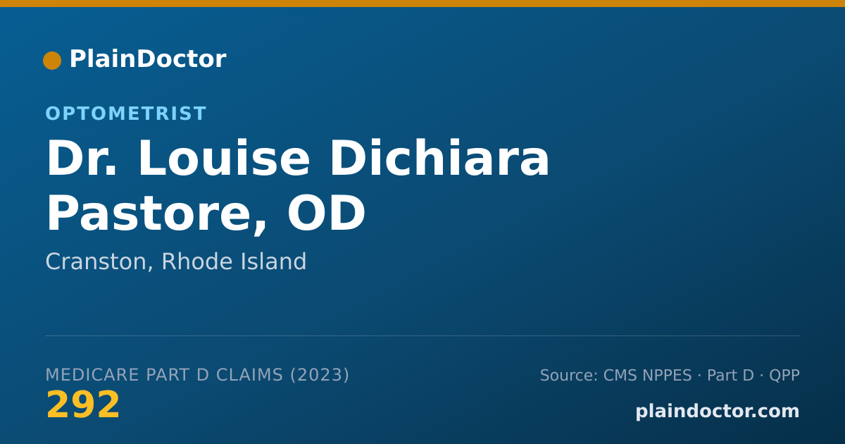 Shareable card for Louise Dichiara Pastore, OD - Optometrist, Cranston, RI