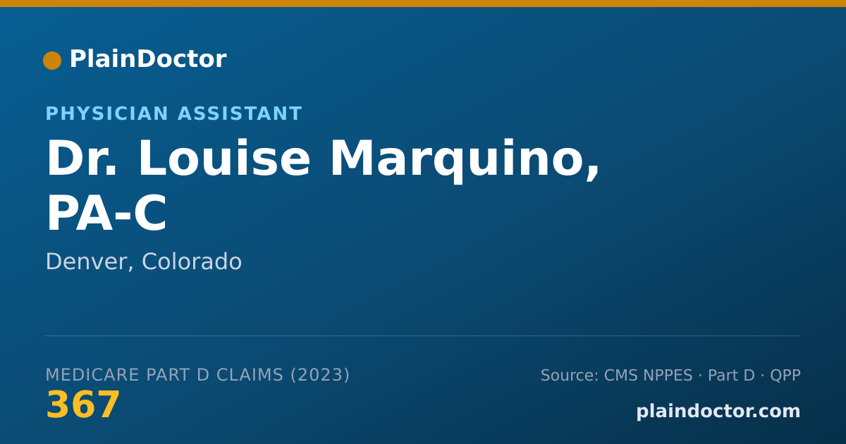 Shareable card for Louise Marquino, PA-C - Physician Assistant, Denver, CO
