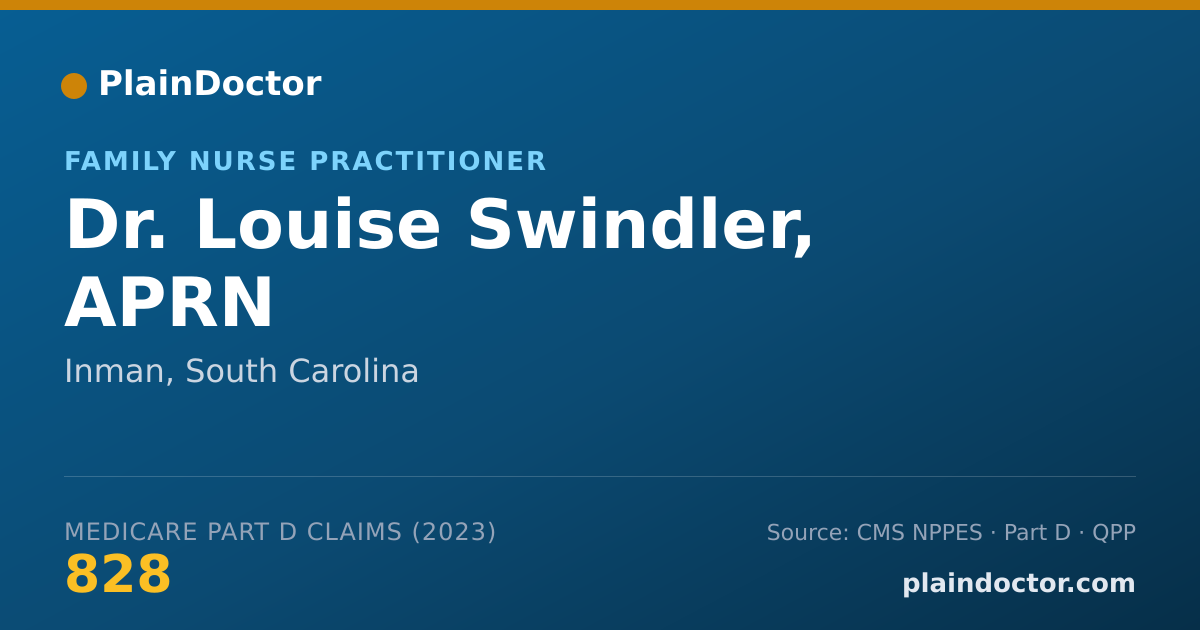 Shareable card for Louise Swindler, APRN - Family Nurse Practitioner, Inman, SC