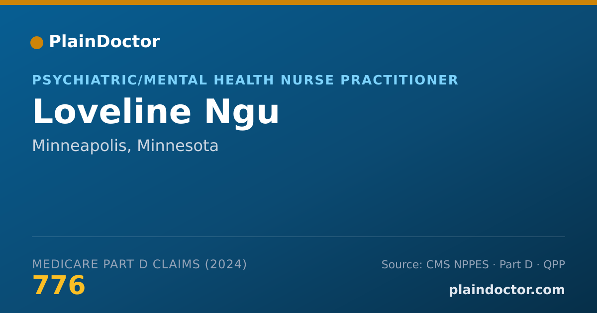 Shareable card for Loveline Ngu - Psychiatric/Mental Health Nurse Practitioner, Minneapolis, MN
