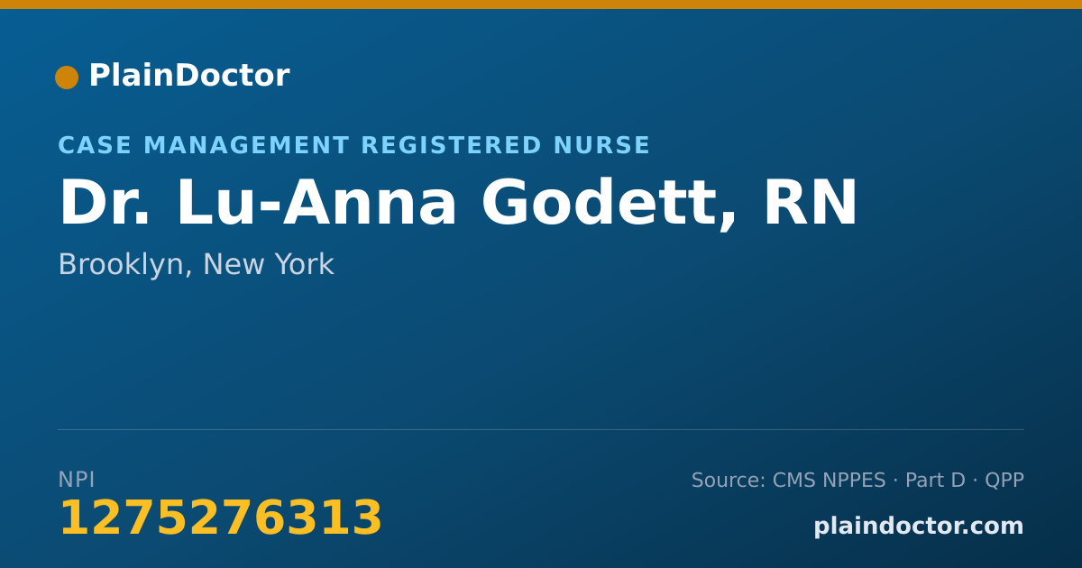 Shareable card for Lu-Anna Godett, RN - Case Management Registered Nurse, Brooklyn, NY