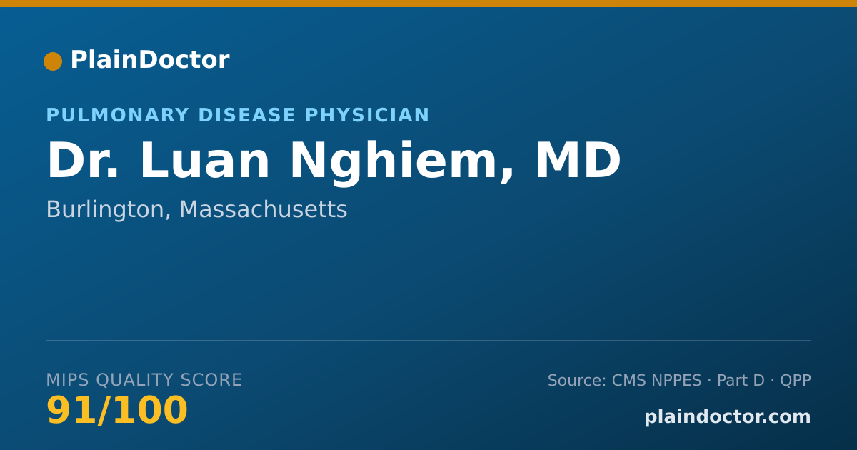 Shareable card for Luan Nghiem, MD - Pulmonary Disease Physician, Burlington, MA