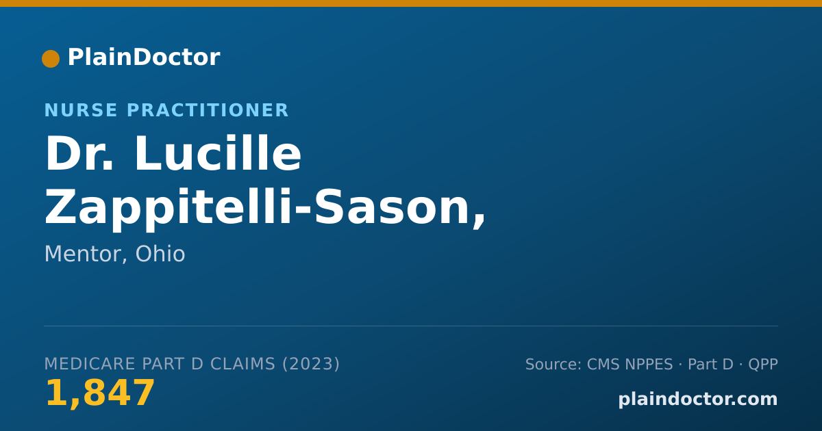Shareable card for Lucille Zappitelli-Sason, C.N.P. - Nurse Practitioner, Mentor, OH