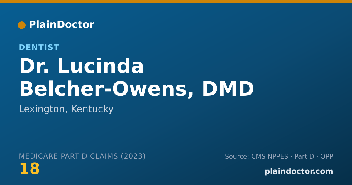 Shareable card for Lucinda Belcher-Owens, DMD - Dentist, Lexington, KY