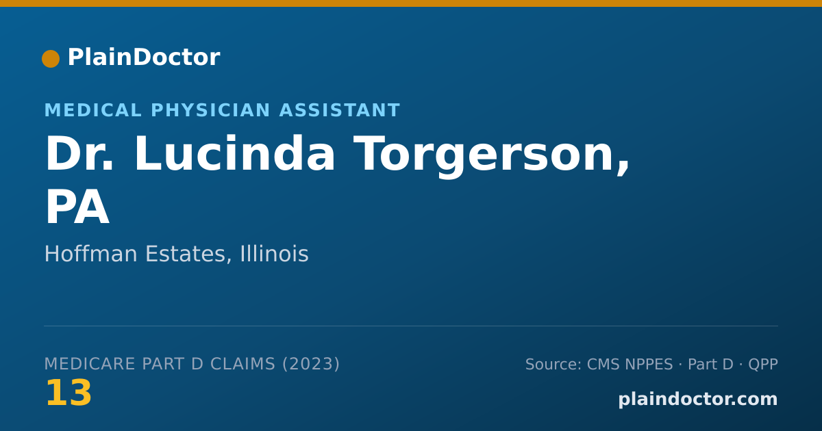 Shareable card for Lucinda Torgerson, PA - Medical Physician Assistant, Hoffman Estates, IL