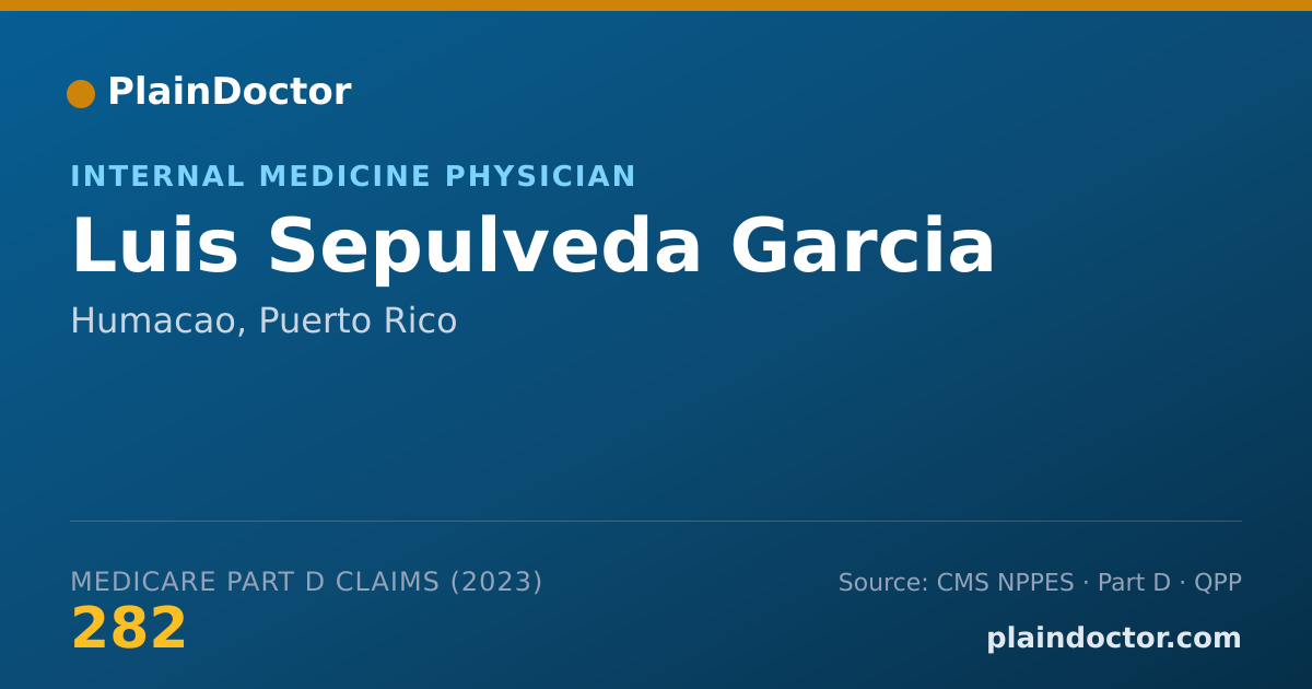 Shareable card for Luis Sepulveda Garcia - Internal Medicine Physician, Humacao, PR