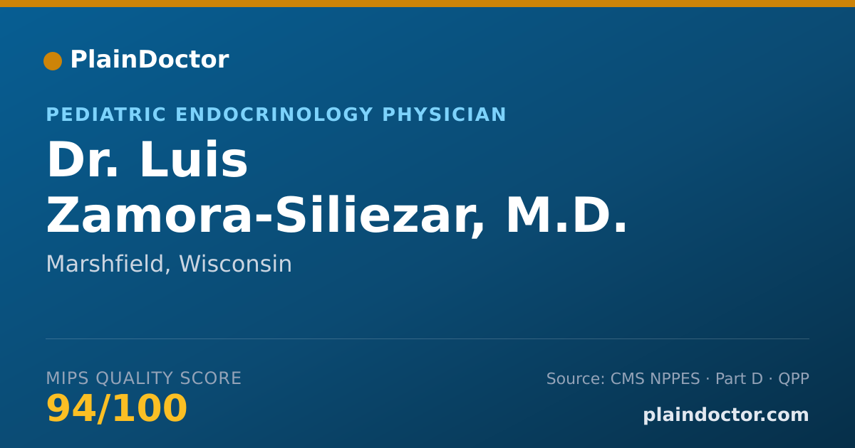 Shareable card for Luis Zamora-Siliezar, M.D. - Pediatric Endocrinology Physician, Marshfield, WI