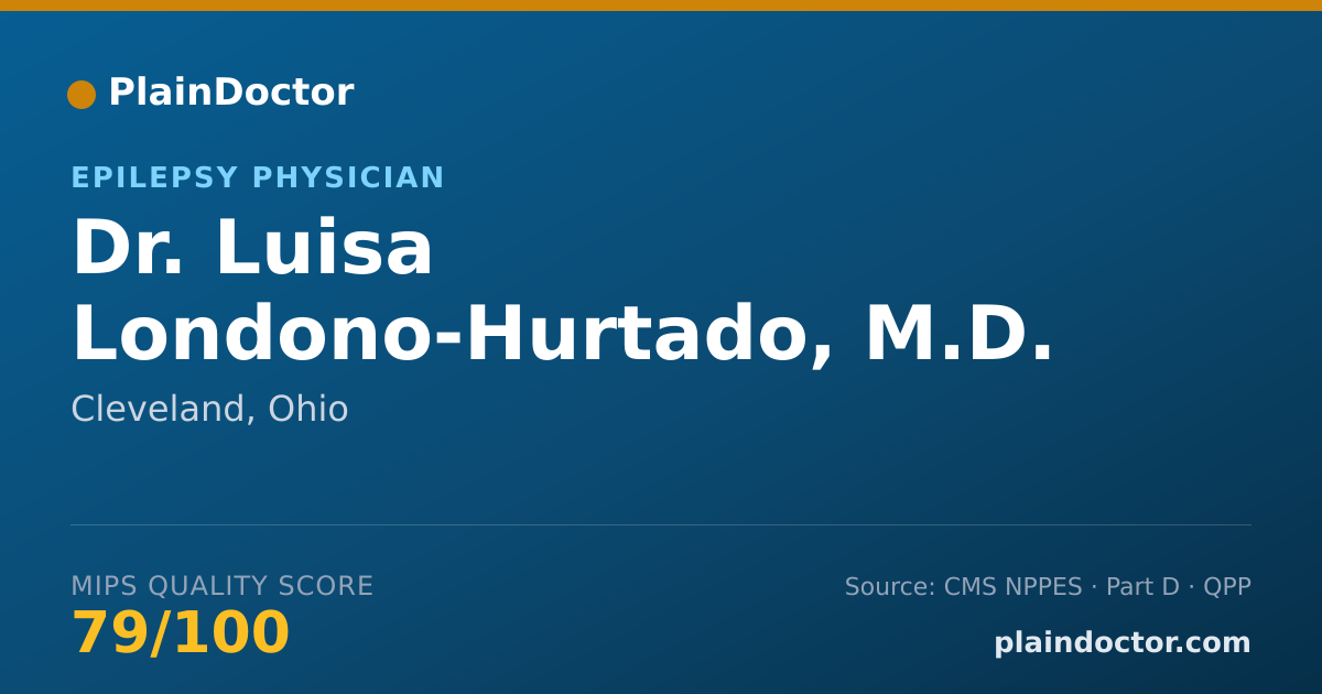 Shareable card for Luisa Londono-Hurtado, M.D. - Epilepsy Physician, Cleveland, OH