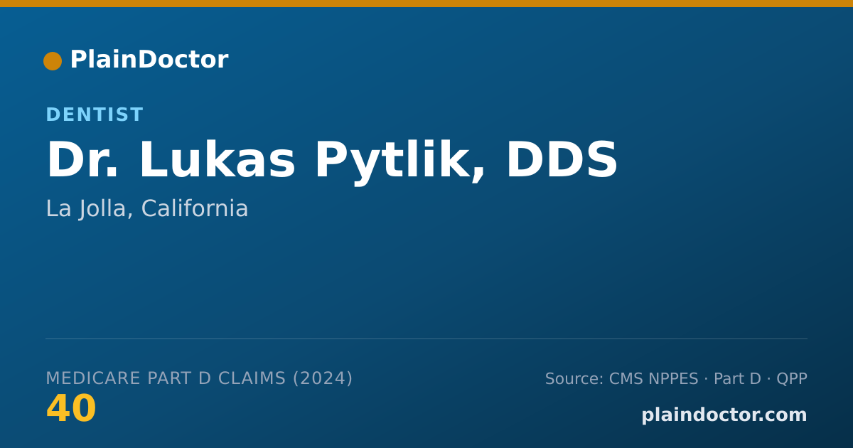 Shareable card for Lukas Pytlik, DDS - Dentist, La Jolla, CA