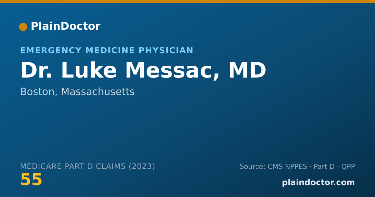 Shareable card for Luke Messac, MD - Emergency Medicine Physician, Boston, MA
