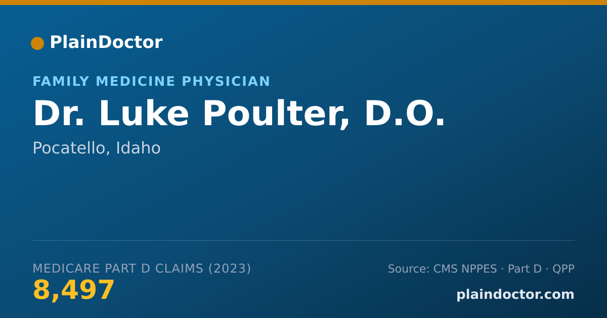 Shareable card for Luke Poulter, D.O. - Family Medicine Physician, Pocatello, ID