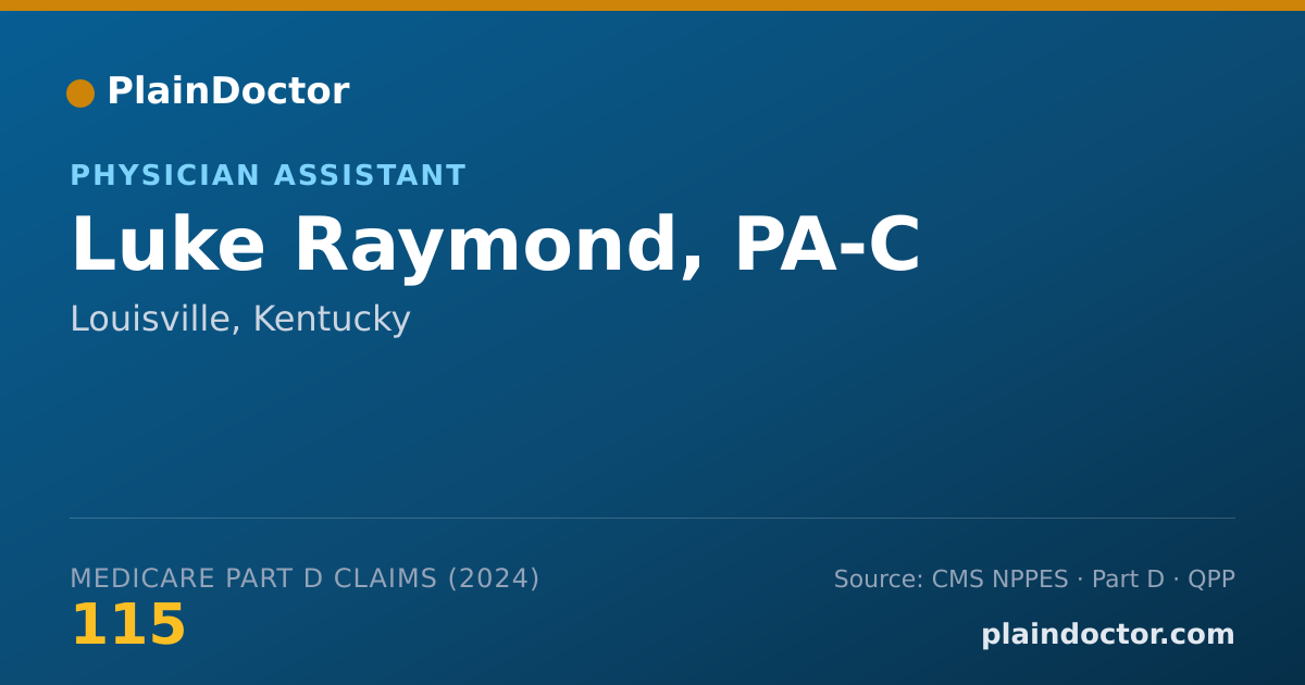Shareable card for Luke Raymond, PA-C - Physician Assistant, Louisville, KY