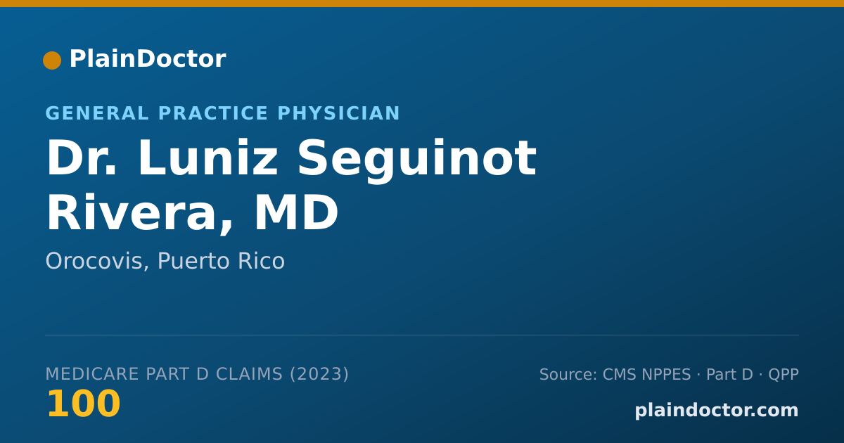 Shareable card for Luniz Seguinot Rivera, MD - General Practice Physician, Orocovis, PR
