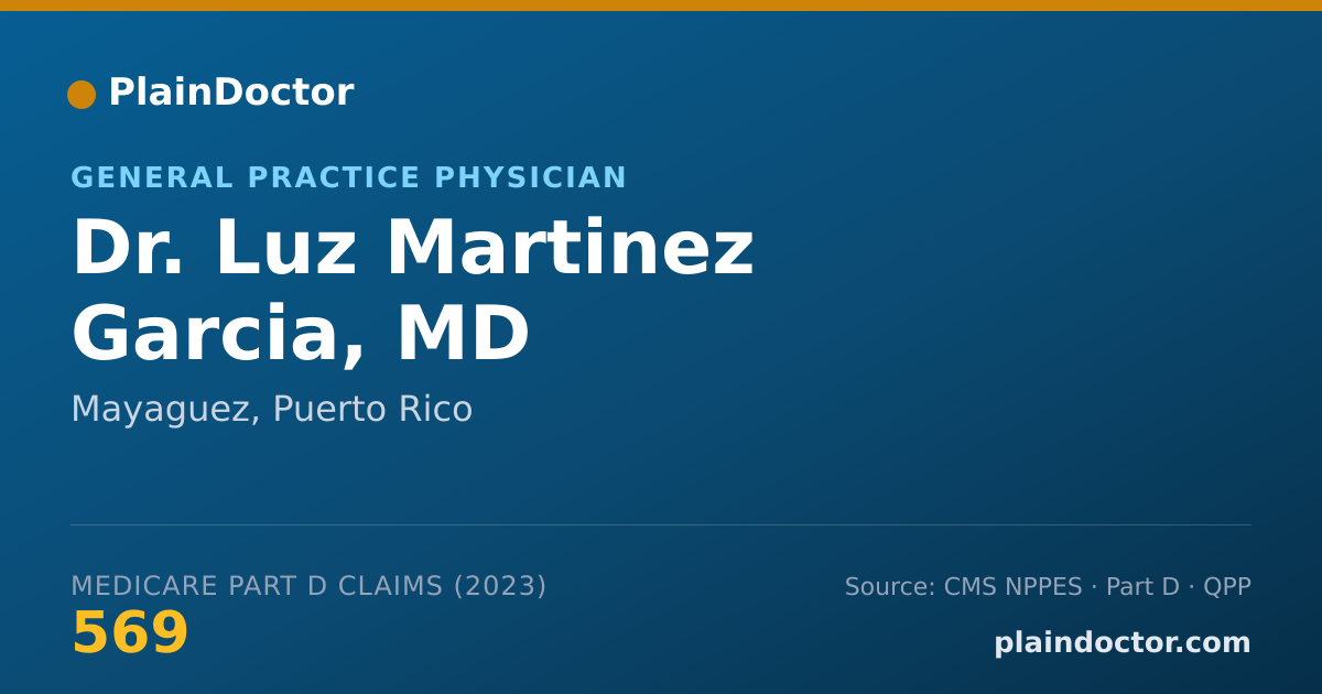 Shareable card for Luz Martinez Garcia, MD - General Practice Physician, Mayaguez, PR