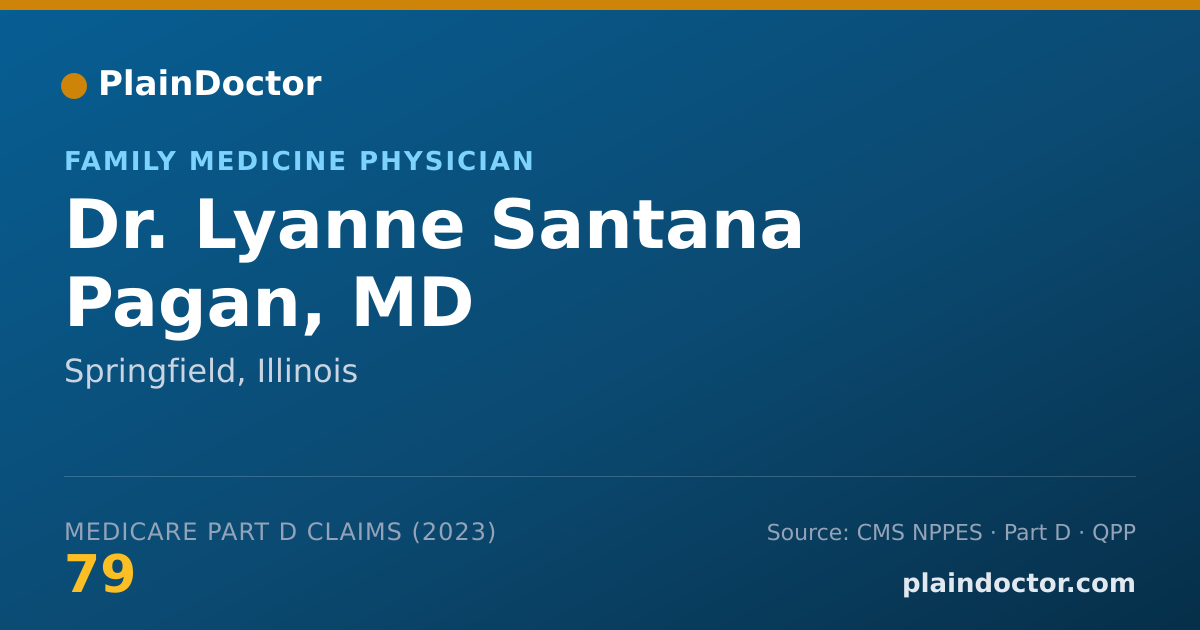 Shareable card for Lyanne Santana Pagan, MD - Family Medicine Physician, Springfield, IL