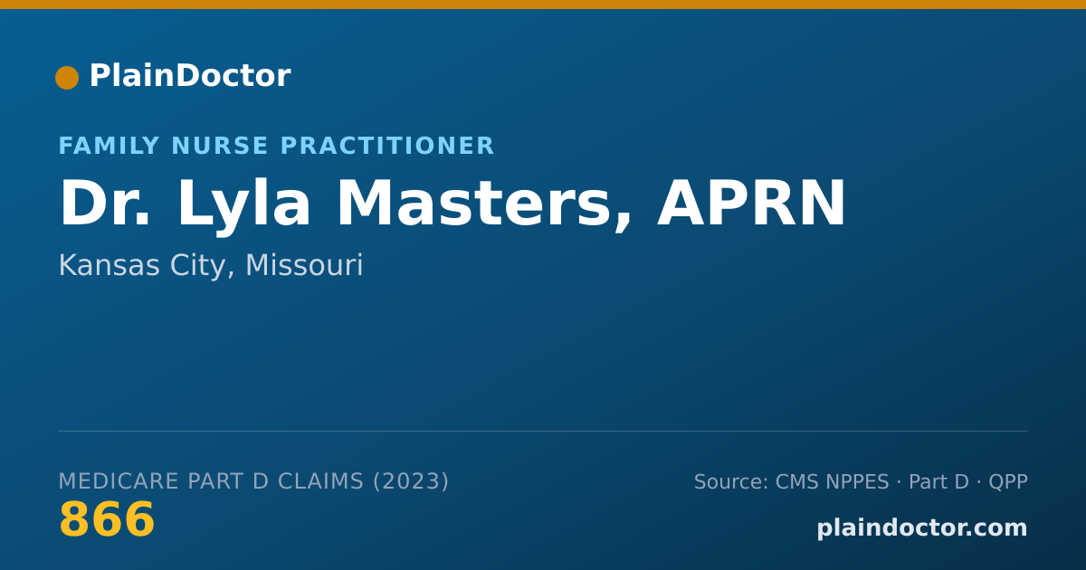 Shareable card for Lyla Masters, APRN - Family Nurse Practitioner, Kansas City, MO
