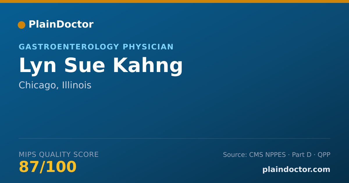 Shareable card for Lyn Sue Kahng - Gastroenterology Physician, Chicago, IL